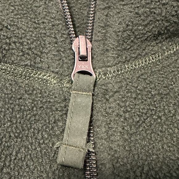 L.L. Bean Men 2XL Fleece Jacket Full-Zip Pockets Green Polartec Vintage - Picture 4 of 10